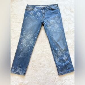 Ermanno Scervino women crop jeans pants size 48 IT or 12 US